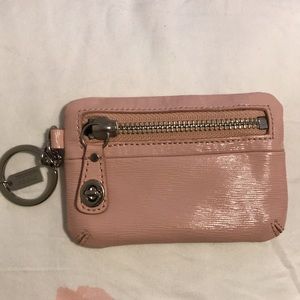 Coach pink coin purse